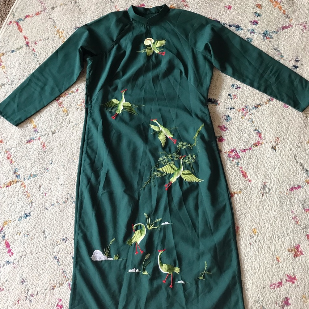 🏔 Traditional Vietnamese Dress/tunic, no pants, M check measurements on photos